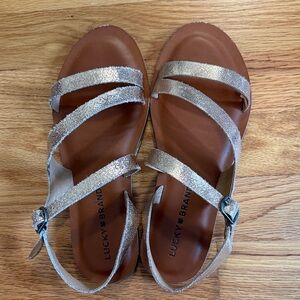 Lucky Brand Women's Gold Sandals
